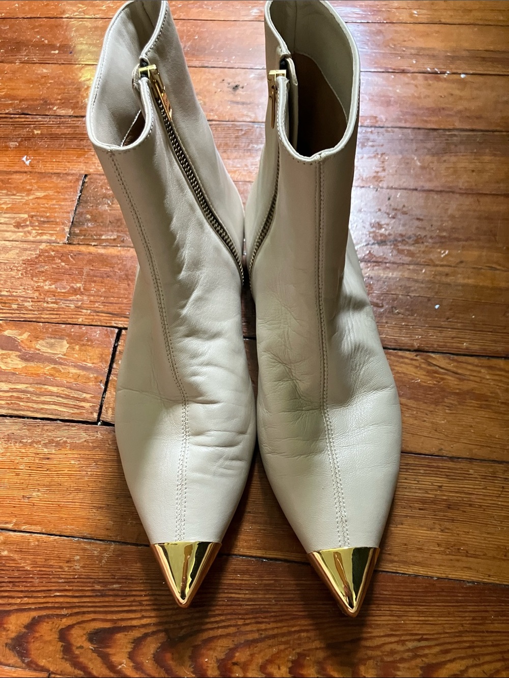 Marni Gold Pointy Toe Boot - Picture 7 of 12